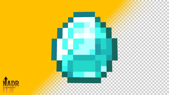 دانلود تصویر الماس ماینکرفت فایل PNG بدون پسزمینه 1 دانلود تصویر الماس ماینکرفت