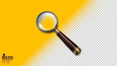 تصویر ذره بین کد1 فایل PNG