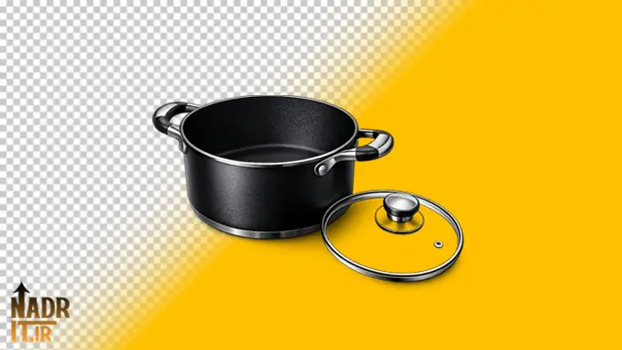 تصویر قابلمه همراه درب کد1 فایل PNG