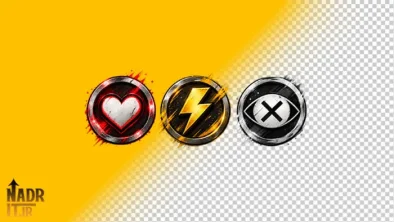 تصویر آیکون های وضعیت رد دد فایل PNG