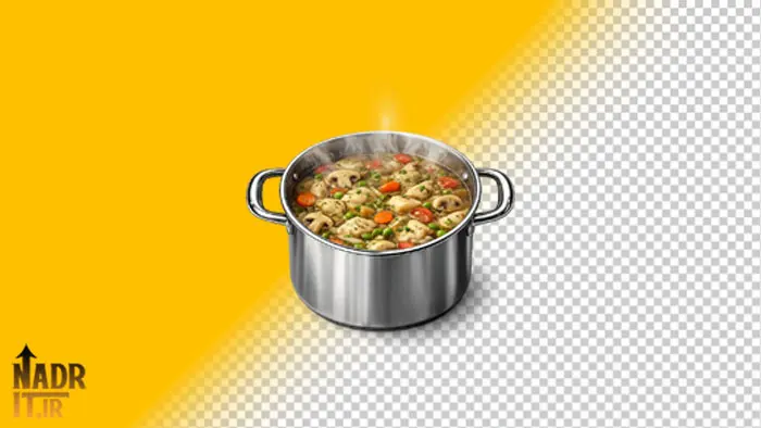 تصویر قابلمه غذا کد1 فایل PNG