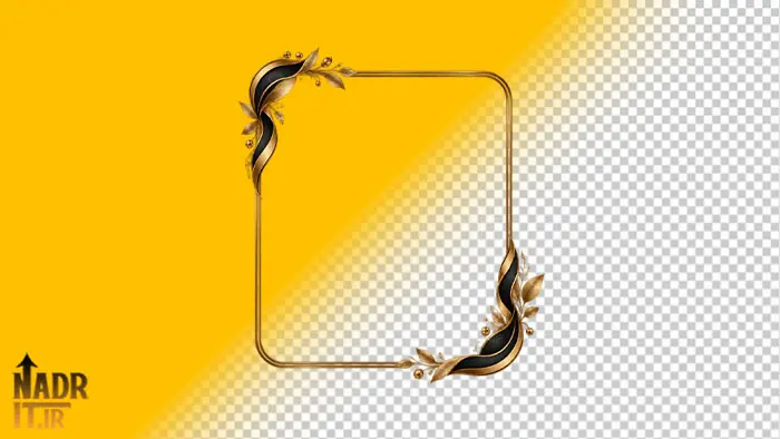 تصویر قاب تزئینی کد1 فایل PNG