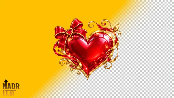 دانلود تصویر قلب تزئینی کد2 فایل PNG بدون پسزمینه 1 تصویر قلب تزئینی کد2 فایل PNG