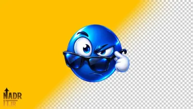 تصویر ایموجی آبی سیگما کد1 فایل PNG
