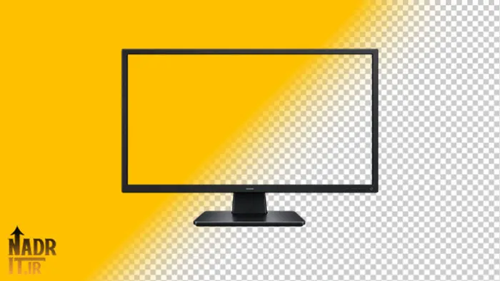 تصویر مانیتور صفحه خالی کد1 فایل PNG