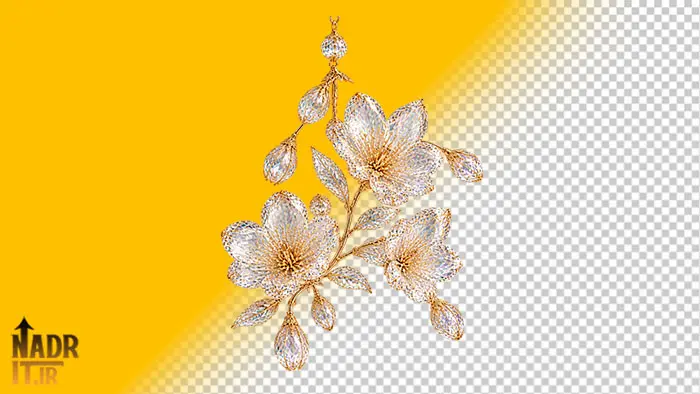 تصویر گل معلق کد1 فایل PNG