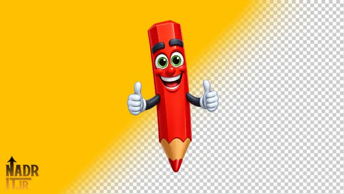 دانلود تصویر مداد قرمز کارتونی کد1 فایل PNG بدون پسزمینه 1 تصویر مداد قرمز کارتونی کد1 فایل PNG